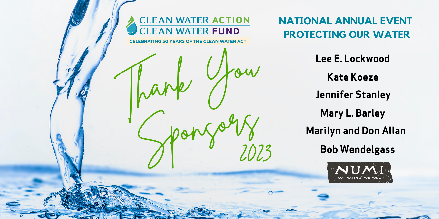 Protecting Our Water Sponsors Updated 9-28