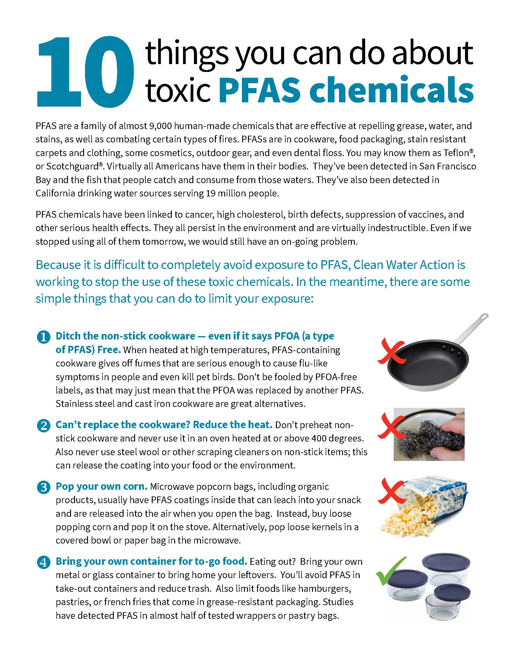 10 Ways You Can Take Action on Toxic PFAS