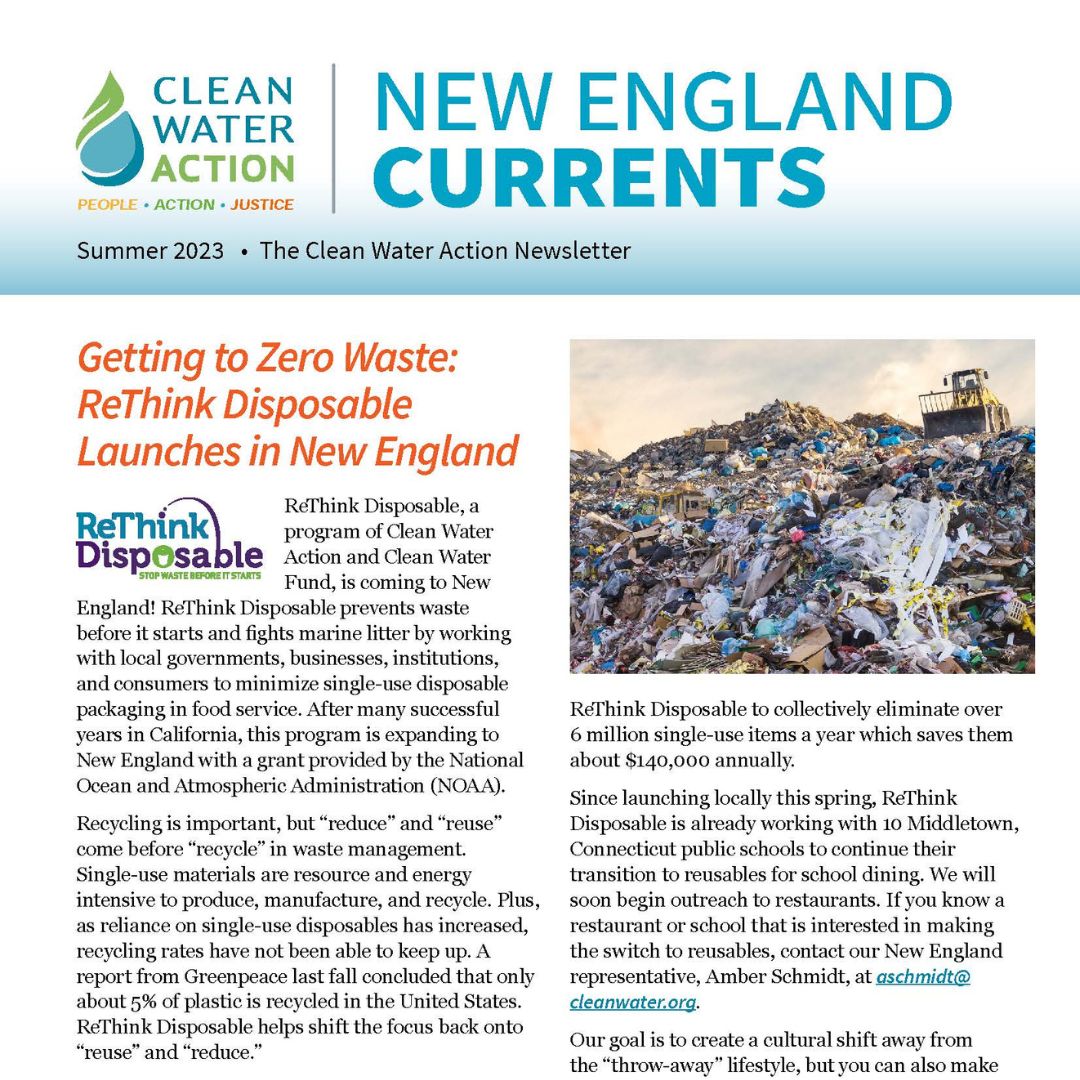 Clean Water Action New England Currents Summer 2023
