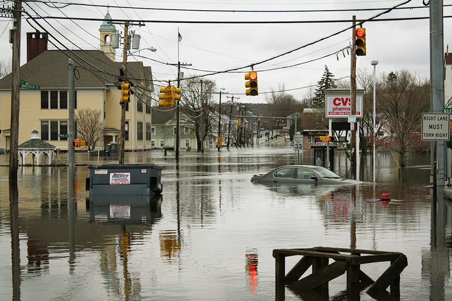 West Warwick Flood in 2010. Courtesy Weather.gov