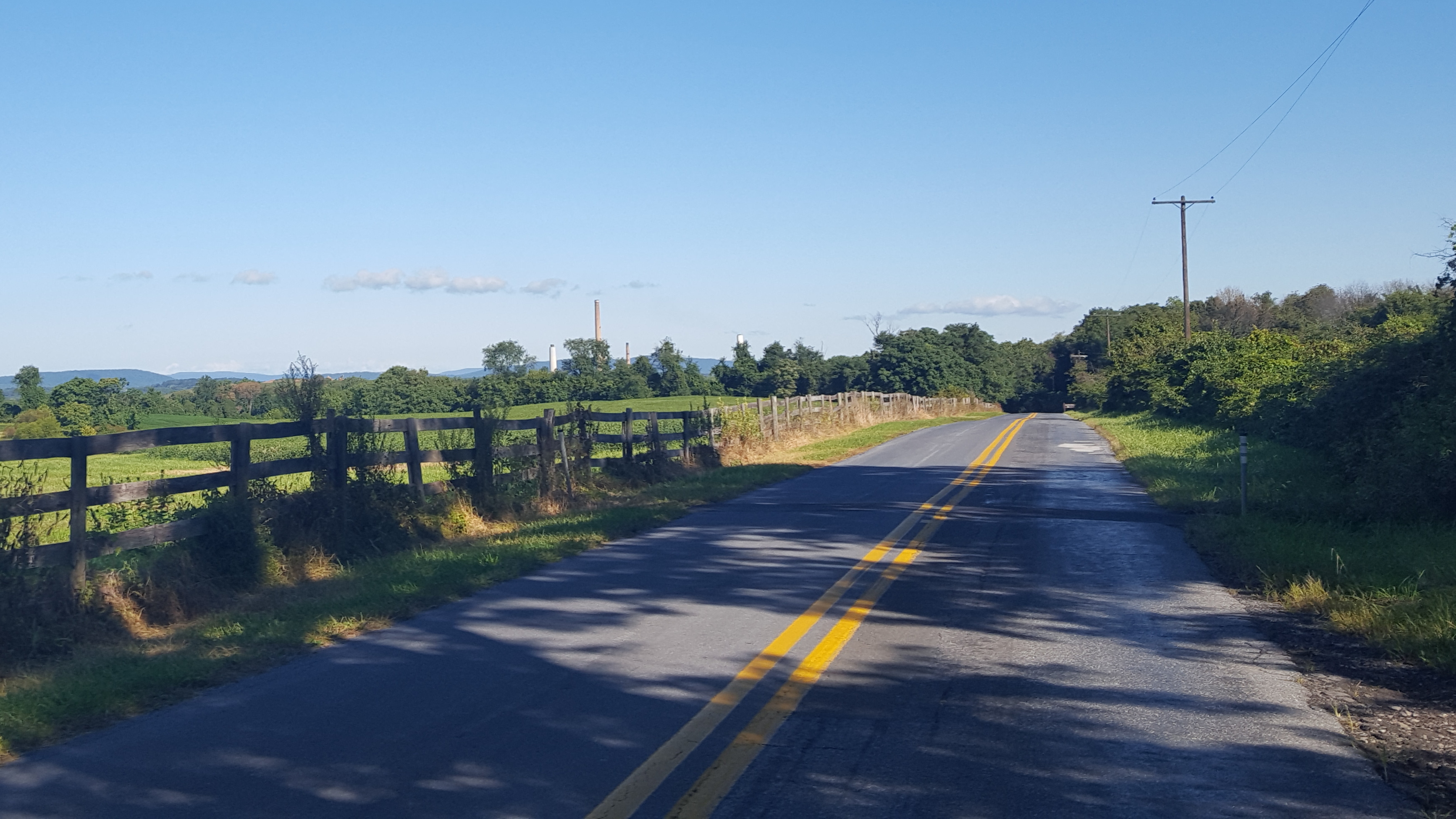 Rural Road on the Montgomery/Frederick County border