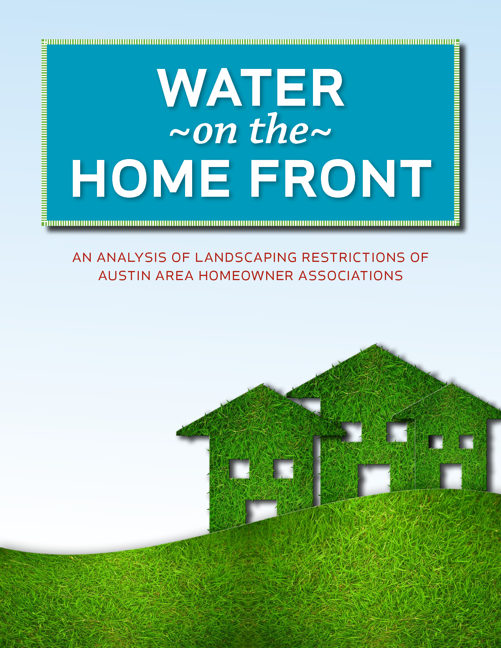 Cover image - Water on the Homefront
